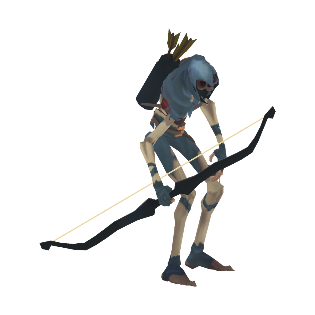 Skeleton Archer: game-model render